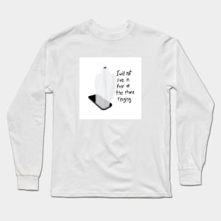 Phone Ghost Long Sleeve T-Shirt